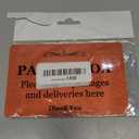 Parcel Box Sign - Manufactured from Metal. Aluminium with 3M Adhesive. Notice for Deliveries, Packages and Post. Make Sure You Don't Lose Any Mail Again (Brass)