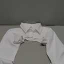 SweatyRocks Women's Long Sleeve Button Front Collared Ultra Crop Blouse Shirt Top White S at Amazon Womens Clothing store