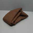 Down Alternative Toddler Comforter, Lightweight and Warm Solid Color Baby Crib Quilted Blanket,  Brown