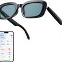AI Smart Glasses, Bluetooth Glasses for Women Men, Bluetooth Sunglasses with UV Protection, Hands-Free Calls, Music and Voice Control for Outdoor Travel