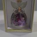 Valentines Day Rose Gifts for Her,Fresh Flowers for Delivery,Birthday Gifts for Women Mom,Preserved Flowers in Glass Angel Figurine,Angel Mothers Day Rose Gift for Mom Grandma,Purple Gift Valentines