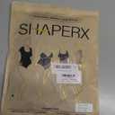 SHAPERX Strapless Bodysuit for Women Tummy Control Seamless Shapewear Thong Body Shaper with Invisible & Removable Straps, SZ5216-Black-L/ XL