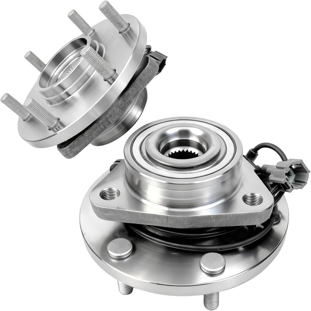 2Pcs 515066 Front Wheel Bearing Hub Assembly Compatible with Nissan Titan Pathfinder Armada, Infiniti QX56, for 2004 2005 2006 2007,w/ABS, 6 Lug