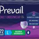 Prevail Proven | Large Pull-Up | Women's Incontinence Protective Underwear | Maximum Absorbency | 72 Count