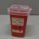 Alcedo Sharps Container for Home Use 1 Quart (1-Pack) | Biohazard Needle and Syringe Disposal | Small Portable Container for Travel and Professional Use