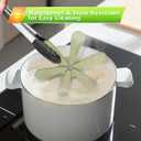 IPOW Festive Silicone Tree Trivet Set for Hot Pots & Pans - Heat-Resistant, Space-Saving Holiday Kitchen Decor & Practical Gift (Dishwasher Safe) (Green)