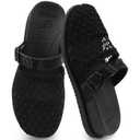 COFACE Orthotic Sandals For Women With Plantar Fasciitis Arch Support Ladies Breathable Mesh Mules Closed Toe Slip-on Loafers Slides Summer Outfits Platform Heel Cushion Office Clogs, (Black, US 10)