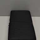 Airplane Seat Cushion Portable Travel Cushion for Comfort Foldable Stadium Pad with Breathable Fabric Seat Pad Perfect for Long Flights, Office, Bleacher, Camping (Standard Size - 15.7'', Black)