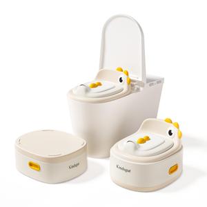 Toddler Toilet Potty Chair for Toddlers 1-7, Kids Potty Training Seat, 3-in-1 Potty Chair for kids Portable Removable Seat with Sturdy Step Stool, Standalone Potty Chair for Toddlers