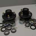 2 Sets 4 Lug Trailer Hub Kit for 2000 Lbs,4×4" Trailer Hub fit 1" and 1"-1/16" Trailer Axles,Trailer Hub 4 Lug,4 Lug Trailer Hub Assembly,Boat Trailer Hubs 4 Lug