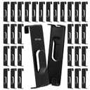 West Bay 20 Pcs Grid Hooks for Wall, Grid Wall Picture Hooks Gridwall Shelf Accessories Hangers Display Panels Slat Notch for Art Clothes Painting Photography Canvas Black Metal Commercial