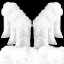 6Pack Christmas Fake Snow Decoration 600g/21.1oz Artificial Fluffy Snow Fiber Soft Fake Fluffy Snow Blanket Indoor Fake Winter Snow Stuffing Snow Covering (6)