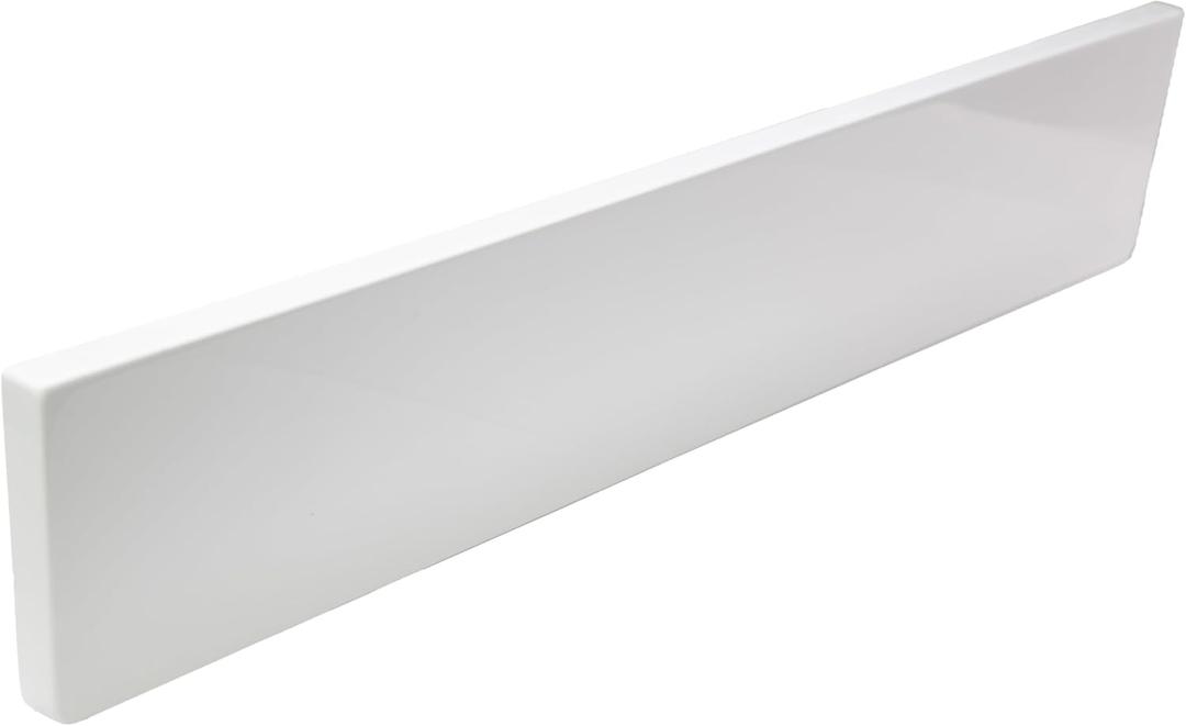 Design House Universal Cultured Marble Side Splash, 21.5-Inch, Solid White, Improved Packaging, 550905
