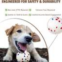 SYMHOBBY Dog Balls for Aggressive Chewers 3.1inch Giant Tennis Ball Rugby Indestructible Durable Bouncy Floating Balls for Large Dogs, Training 2pcs