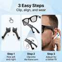 Silicone Audio Booster for Smart Glasses Private Sound, No Leak, Fits Ray-Ban Meta & More