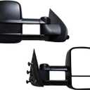 AERDM Towing Mirrors Replacement fit for 2014-2018 Chevy GMC Silverado Sierra 1500 2015-16 2500 HD 3500 HD Power Heated Mirrors