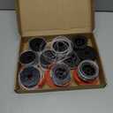 Replacement Spool for Black+Decker 12 Pack Trimmer String 0.065" AF-100 Autofeed Replacement Spools(12 Spool+4 Caps)