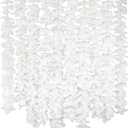 GPARK 10 Pack 6.5 Feet / 78 inch Wisteria Artificial Fake Hanging Flowers Silk Vine Ratta Plants Leaf Garland for Home Wedding Party Garden Outdoor Greenery Wall Decoration White