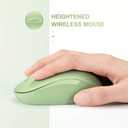 Seenda Wireless Mouse, 2.4G Noiseless Mouse with USB Receiver Portable Computer Mice for PC, Tablet, Laptop with Windows System (Olive Green)