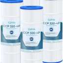 Cielvita CCP320 Pool Filter Cartridge Replacement for Pentair Clean & Clear Plus 320, 160340, 4 oz Media Replaces Pleatco PCC80-PAK4, Pentair R173573, 178580, FC-1976, 817-0081, 320 sq.ft, 4-Pack