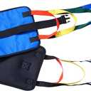 38.5 Inch Transfer Sling Heavy Duty Mobility Elderly Lift Assist Gait Belt, Sponge Padded Patient Stand Assist Sling, Safety for Patient Care(Blue)