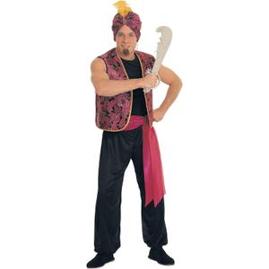 Rubie's Costume Sultan Complete Value Adult Costume (Black/Red)