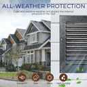 16" X 16" Gable Vent Aluminum Gable Vents for Houses Attic Vent Shed Vents Cover Exterior with Screen Mesh Alloy Wall Vent Ventilation for Home Garage Attic Ceiling - Vent Opening: 14" x 14" Black