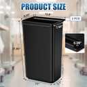 Briwooody 2 Pcs Large Capacity Trash Bins for Bussing Cart 22" H, 9" W, 13"L Attachable Trash Can Hauler for Rolling Utility Cart Accessories Wastebasket Polyethylene Plastic Restaurant Tub