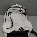 Defender 5 Team Sports Backpack (33L) durable large athletic gym laptop travel bag (One Size, White/Gold Metallic/Black)