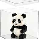 Clear Acrylic Box with Lid, Square Storage Container for Display, Transparent Cube Box, Display Organizer for Figurines, Candy, Jewelry, Cosmetics, Flowers, Vanity Accessories(20 * 20 * 20)