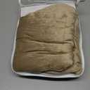 LaffyLo Electric Heated Blanket Throw Size 50"60", Breathable & Luxurious Flannel, Soft Warm Gift with Over-Heat Protection, 4 Heating Levels & 3 H Auto Shut Off, Machine Washable, Light Brown