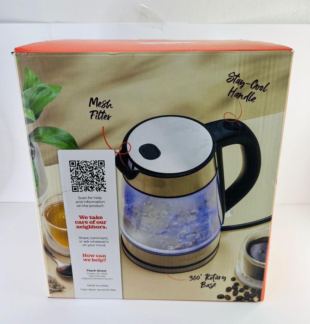 Electric Kettle, Electric Tea Kettle & Water Boiler, With Auto Shut-Off, Boil Dry Protection, High-Safety Strix Thermostat