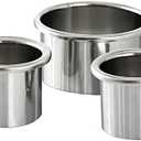 QUEESALN 3.0 Inch and 2.0 Inch Open Canister Hair Styling Curling Flat Iron Holder with Dryer Appliance - Salon Organizer for Hot Tools