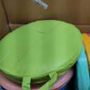 Gerrii 12Pcs Floor Cushions for Classroom,15 in Extra Thick Flexible,Multi | Classroom Floor Cushions with Handles Round Seat Pillows PU Leather Pads for Kids Kindergarten Preschool Daycare Nursery