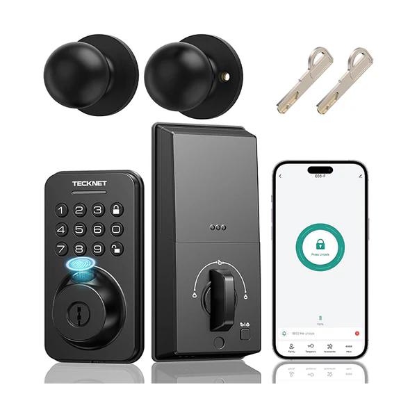 Tecknet ingerprint Keypad Door Lock with Handle