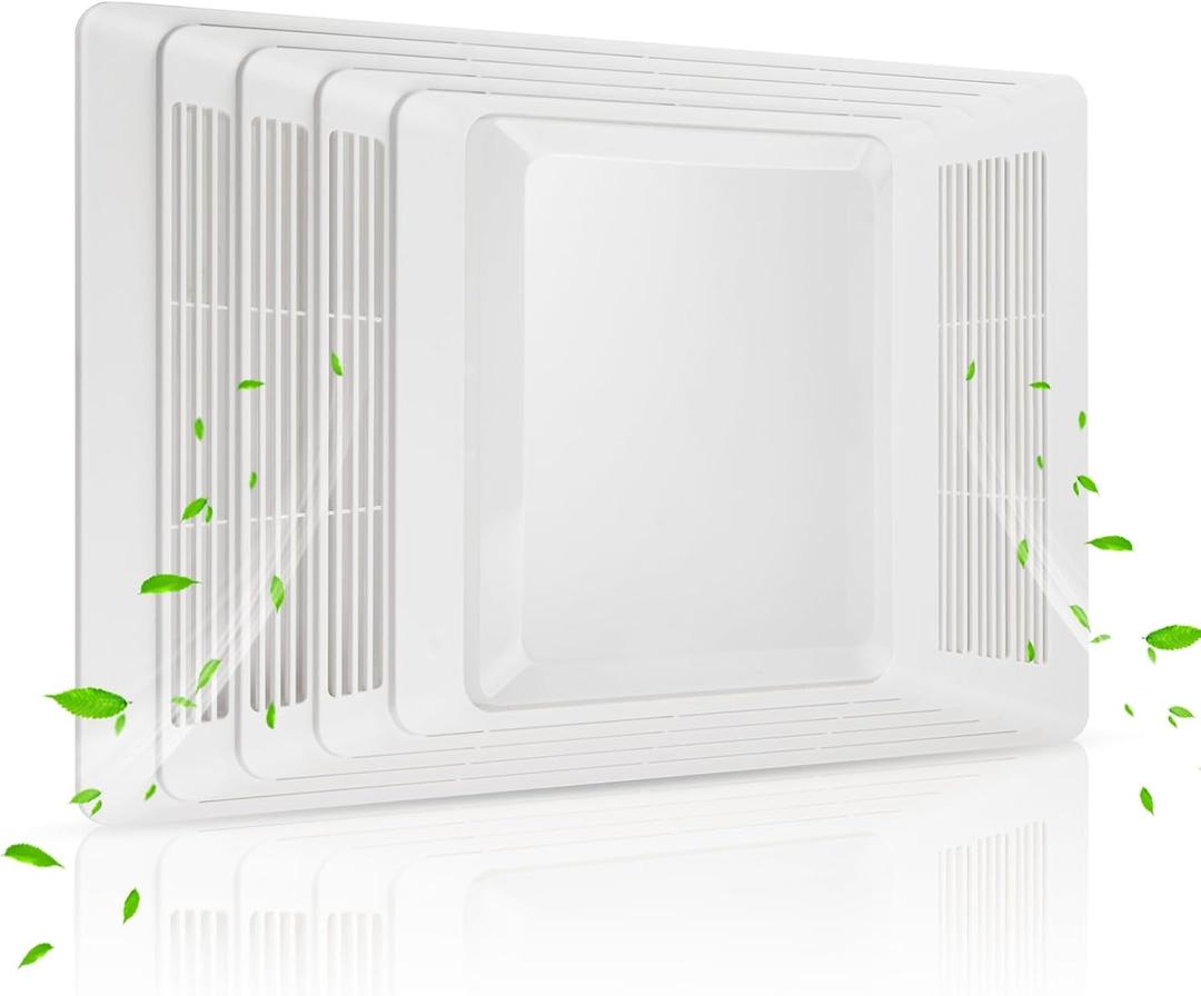 S97013662 Nutone Bathroom Fan Cover Grille and Lens Assembly Kit Compatible with Broan Nutone bathroom fan cover 655, 656, 657, 659, 695, HFL695, 696 Bathroom Vent Cover, 16.5"D x 10.6W x 2.3"H