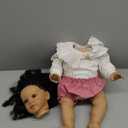 Lifelike 70cm Black Biracial Reborn Baby Doll - African American & Biracial Mixed-Race Skin, Curly Rooted Hair & Standing Pose for Collectors