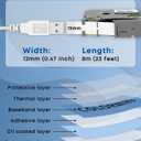 COLORWING TZe-231 Compatible with Brother P-Touch Label Tape TZ Tape 12mm 0.47 Laminated White TZe231 Label Maker Tape 1/2 inch for Brother Ptouch PT-D210 D220 H110 D400 D610 1280 Cube Refills, 5-Pack