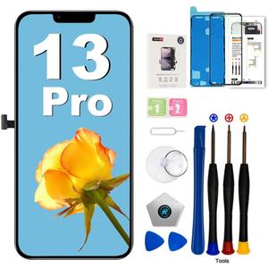EFAITHFIX for iPhone 13 Pro Screen Replacement 6.1 Inch LCD 3D Touch Display Full HD Digitizer Frame Assembly (A2483 A2636 A2638 A2639 A2640) with Repair Tools Screen Protector Waterproof Adhesive EFAITHFIX for iPhone 13 Pro Screen Replacement 6.1 Inch LCD 3D Touch Display Full HD Digitizer Frame Assembly (A2483 A2636 A2638 A2639 A2640) with Repair Tools Screen Protector Waterproof Adhesive