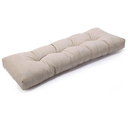 SUNROX LokGrip Non Slip Tufted Memory Foam Bench Cushion, FadeShield Water Resistant Durable Thicken Outdoor/Indoor Bench Seat Pads 51x16x4 inch, Husk Birch