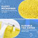 Washer Dryer Shoe Washing BagMicrofiber Wash Shoes Bags - Reusable Covers Sneaker Delicate Laundry Bags - Delicates Tennis Shoe Washing Machine Bag - Lazy Cleaner Storage Large Shoebag