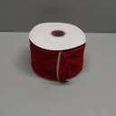 Velvet Wired Edge Ribbon, 4 Inch Width, Christmas Gift Wrapping Ribbon, Waterproof for Wreath DIY Crafts (Red, 20 Yards)