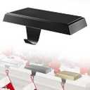 Christmas Stocking Holder Bases - Mantel Stocking Hangers Hanging Hooks for Fireplace Stand Hanger Holder Weighted Hangers for Xmas Holiday Decoration (2 Black, 2)