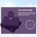 8 Pcs Outdoor Patio Cushion Covers, Replaceable Waterproof Furniture Covers, Outdoor Non-Slip Covers with Zippers, Covers Only, Purple