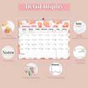 4 x Ymumuda Wall Calendar 2026-2027,11"14", 18 Months from JAN. 2026 to JUN. 2027, Hanging Calendar Spiral Binding, Unique Monthly Calendar for Easy PlanningPerfect for School Office Work Schedule (Pink Floral)