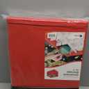 Christmas Ornament Storage Container with Dividers - Box Stores Up to 96 Ornaments, Zippered, Convenient, Adjustable, Large Organizer Bin to Protect Holiday Dcor, Fits Most Standard Size, Red