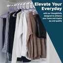 Lifemaster Plastic Clothes Hangers Heavy Duty Hanger Set, for Organizing Clothes, Dresses, and Coat, Holds Up to 5 lbs, Space-Saving Hangers with Non-Slip Shoulder Grooves, Pack of 120, Purple