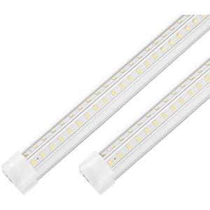 XLNYUUI Led Shop Lights,4FT LED Light 50W 6500K 7000LM Led Daylight,Garage Light Linkable Clear Cover Integrated V-Shape for Garage Warehouse Workbench Workshop(2-Pack) - Amazon.com