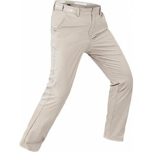 Rapoo Golf Pants Men Clasic Casual Work Stretch Elastic Waist Relaxed Slim Fit Mens Dress Pants32 Quick Dry Lightweight Waterproof Slacks Business Trousers Offwhite,34Wx32L (White)