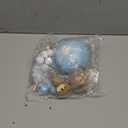 JeVenis Blue Bear Cake Decoration Blue Gold Balls Cake Topper Hot Air Balloons Cake Topper Baby Shower Birthday Cake Decoration